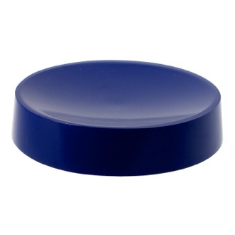 Soap Dish Blue Free Standing Round Soap Dish in Resin Gedy YU11-05